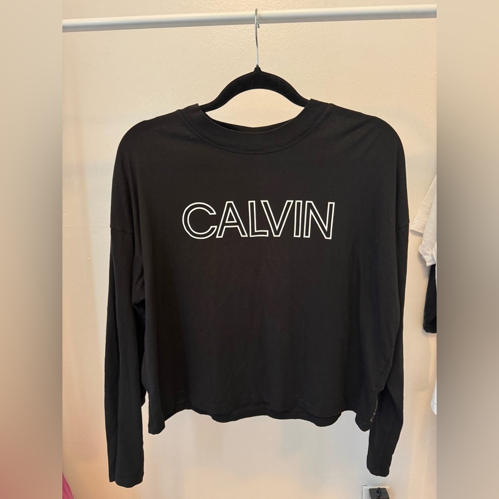 Calvin Klein Performance Women Long Sleeve Shirt Black L